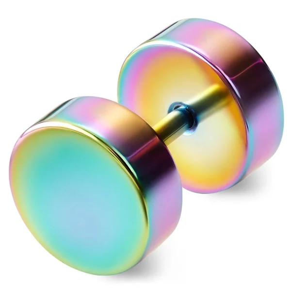 pas cher marque Lucleon Clou D’oreille Arc-en-ciel 8 Mm 1