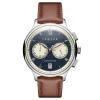 l'unique style Fawler Cicero | Montre Chronographe Vintage Bleue 22