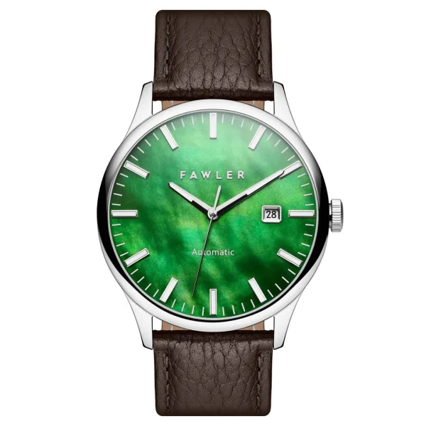 Fawler Timon | Montre Automatique à Cadran En Nacre Verte Distributeur Officiel 1