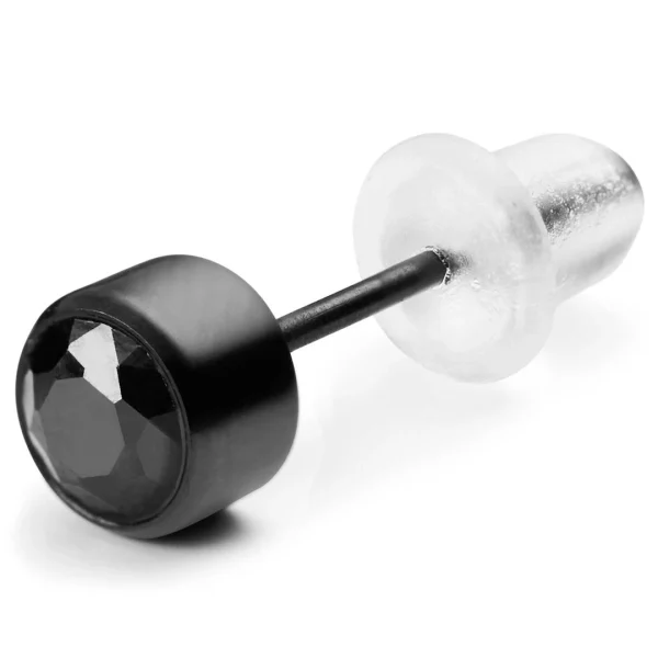 en france Lucleon Boucle D’oreille Ronde Noire 4