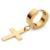 Lucleon Boucle D’oreille Avec Croix Et Anneau Doré Top ventes 13