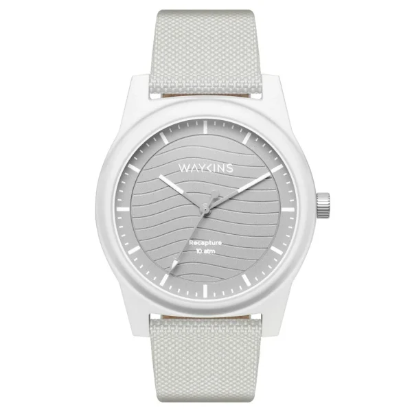 Waykins Recapture | Montre Blanche En Matériaux Recyclés styles dernier cri 1