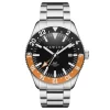 Fawler Métier | Montre GMT En Acier Inoxydable Orange pas cher en vente 22