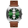 Fawler Callao | Montre Coussin Verte fashioniable 20