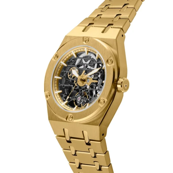 site officiel Arkai Montre Squelette Automatique Dorée Aadi Mamut 3