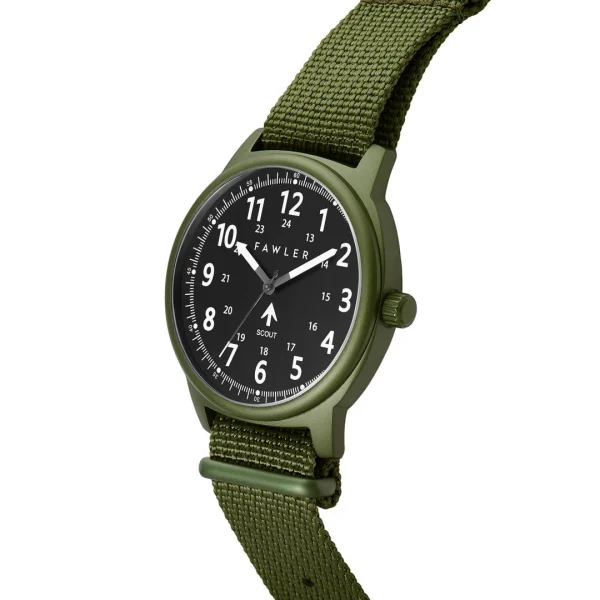 Fawler Scout | Montre Militaire Verte à Bracelet NATO soldes magasin 6