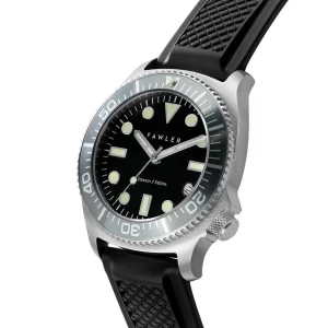 soldes en ligne Fawler Alon | Montre De Plongée Grise En Acier Inoxydable 12