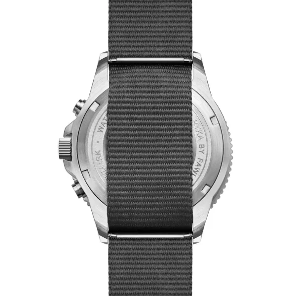 soldes en ligne Fawler Ryka | Montre Militaire De Plongée Grise Et Argent 7