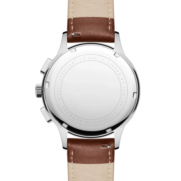 l'unique style Fawler Cicero | Montre Chronographe Vintage Bleue 7