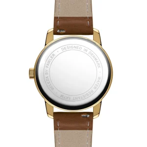 se précipiter pour acheter Fawler Beleza | Montre En Acier Inoxydable Doré Et Marbre Vert 11