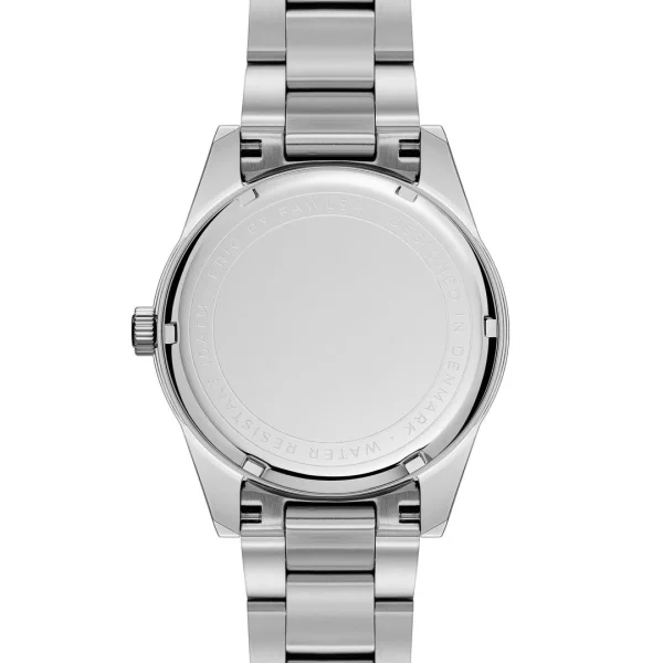 Fawler Eric | Montre En Acier Inoxydable Brun Et Argent Avec Affichage Du Jour Et De La Date outlet soldes 7