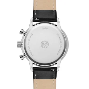 Lucleon Ternion | Montre à Double Fuseau Horaire En Acier Inoxydable Noir Et Blanc qualité supérieure 12