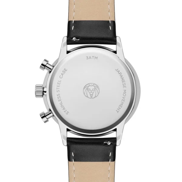 Lucleon Ternion | Montre à Double Fuseau Horaire En Acier Inoxydable Noir Et Blanc qualité supérieure 4
