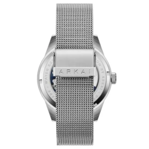 à prix réduits Arkai Caron | Montre Squelette Automatique En Acier Inoxydable Noir Et Bleu 15