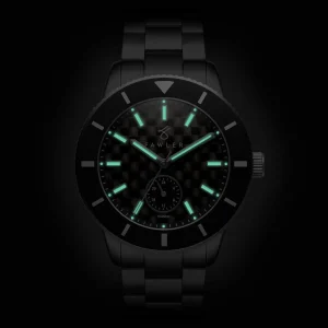 Achat Fawler Makalu | Montre De Plongée En Titane Brossé Avec Cadran En Fibre De Carbone – Série Limitée 18