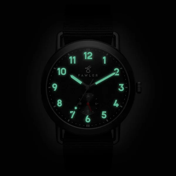 Fawler Kronos | Montre D’extérieur Noire Avec Bracelet En Nylon Noir fashioniable 3