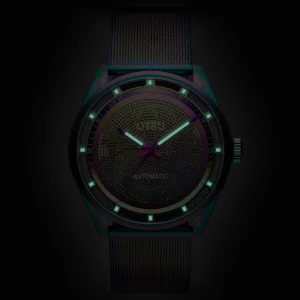 Otsu Calin | Montre Squelette Automatique Transparente Arc-en-ciel à prix très bas 9