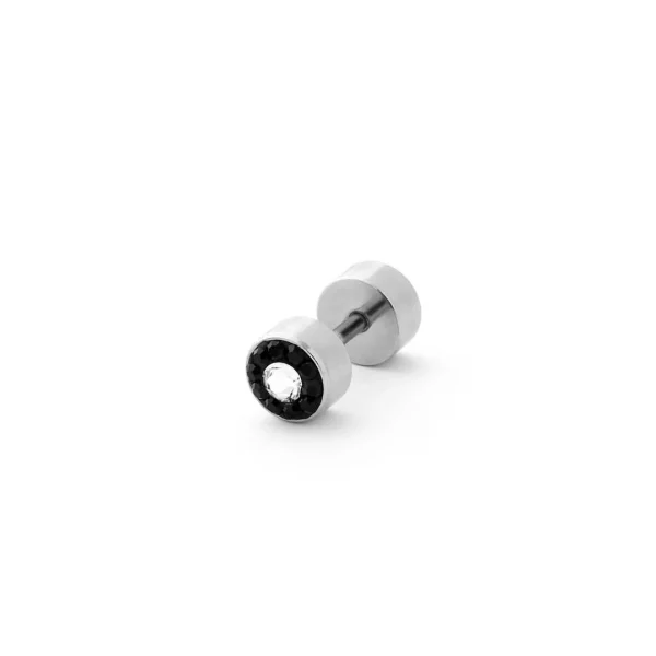 shopping pas cher Fort Tempus Clou D’oreille Argenté Et Zircone 1