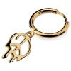 Otsu Fahrenheit | Boucle D’oreille Avec Pendentif Peace En Acier Doré vente luxe pas cher 22