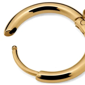 Otsu Fahrenheit | Boucle D’oreille Avec Pendentif Peace En Acier Doré vente luxe pas cher 14