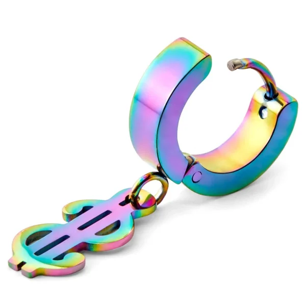 bas prix Otsu Boucle D’oreille Floyd Couleur Arc-en-ciel à Pendentif Dollar 3