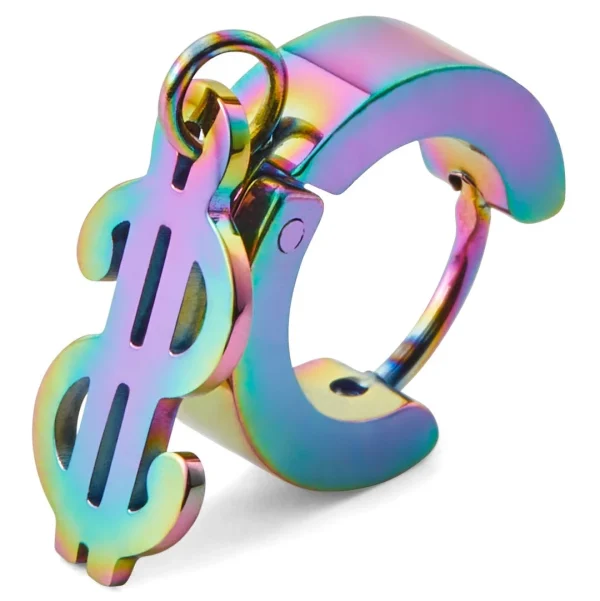 bas prix Otsu Boucle D’oreille Floyd Couleur Arc-en-ciel à Pendentif Dollar 4