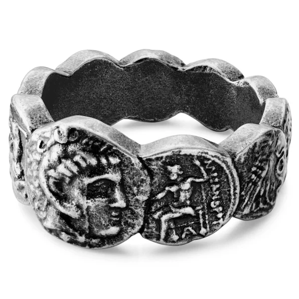 en promotion Lucleon Obelius | Bague En Métal Vintage – Les Pièces De Monnaie 4