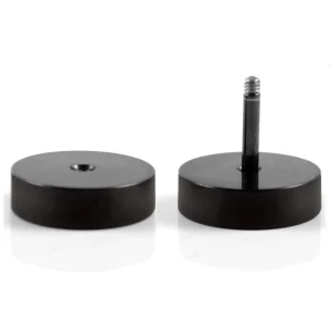 Lucleon Boucle D’oreille Noire (10 Mm) haute qualité 10