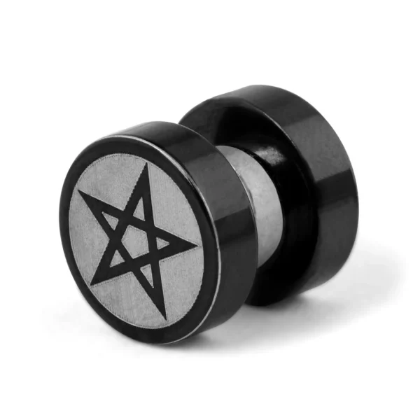Fort Tempus Boucle D’oreille Aimantée Le Pentagramme économies garanties 1