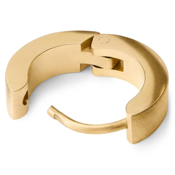 soldes pas cher Lucleon Boucle D’oreille En Métal Doré Sertie D’une Zircone Cubique 3