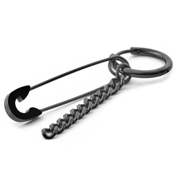 Otsu Créole Floyd Noire Avec Chaîne Et épingle à Nourrice mode 1