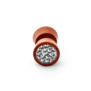 beauté Fort Tempus Clou D’oreille En Bois Marron 8 Mm 12