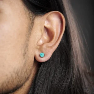 Acheter Maintenant Fort Tempus Boucle D’oreille Magnétique à Cristaux Bleus – 6 Mm 16