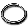 Lucleon Boucle D’oreille Anneau En Acier Noir Livraison Standard/Rapide 17