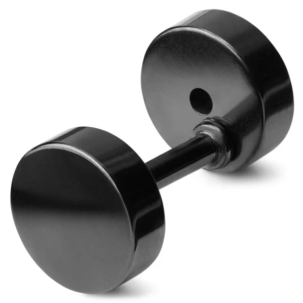 guranteed de qualité Lucleon Boucle D’oreille Ronde Noire à Zircones Noires – 6 MM 3