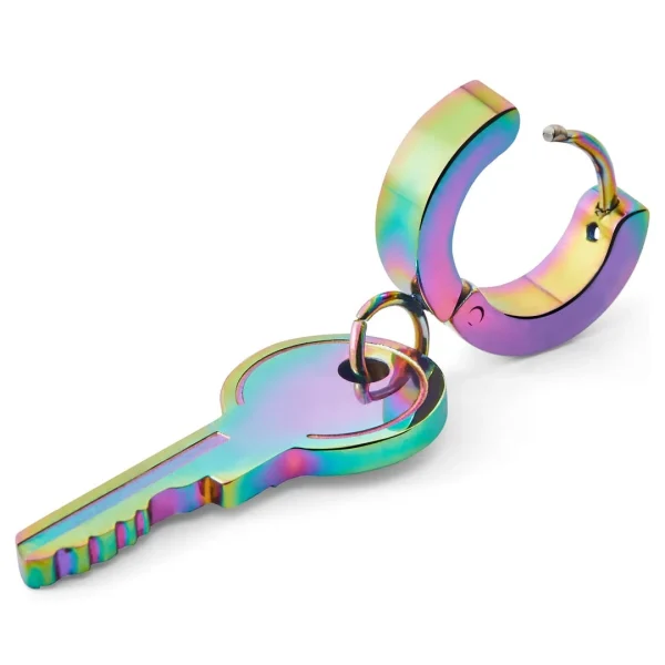 Otsu Boucle D’oreille Arc-en-ciel Floyd à Pendentif Clé grande marque pas cher 3