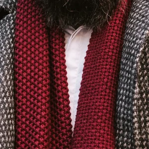 Fawler Écharpe Rouge Bordeaux Fabien Urban beauté 18