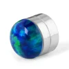 magasin solde Fort Tempus Boucle D’oreille Magnétique Terre Bleue 5 Mm 11