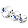 Fort Tempus Tunnel écarteur En Acier Avec Zircone Bleue meilleure qualité 8