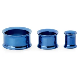 Fort Tempus Tunnel écarteur En Acier Bleu à Rebords Minces Nouvelle Collection 7