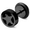 magasin Lucleon Boucle D’oreille L’étoile En Acier Noir 20
