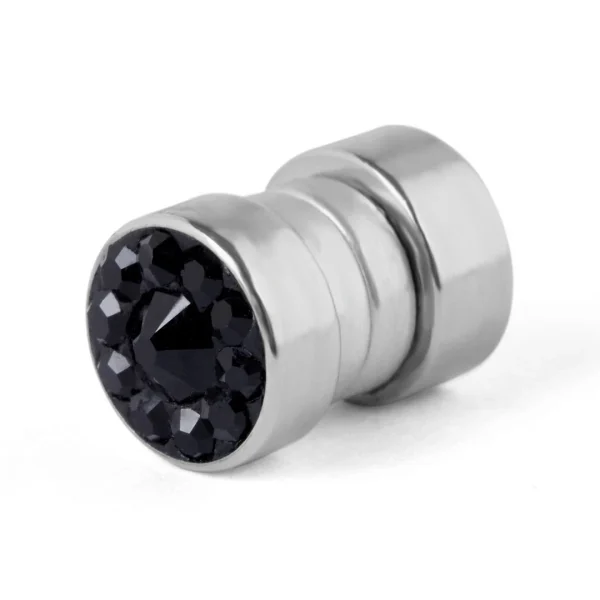 Fort Tempus Boucle D’oreille Magnétique En Cristal Noir 6 Mm Les achats en ligne 1