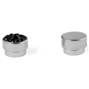 Fort Tempus Boucle D’oreille Magnétique En Cristal Noir 6 Mm Les achats en ligne 10