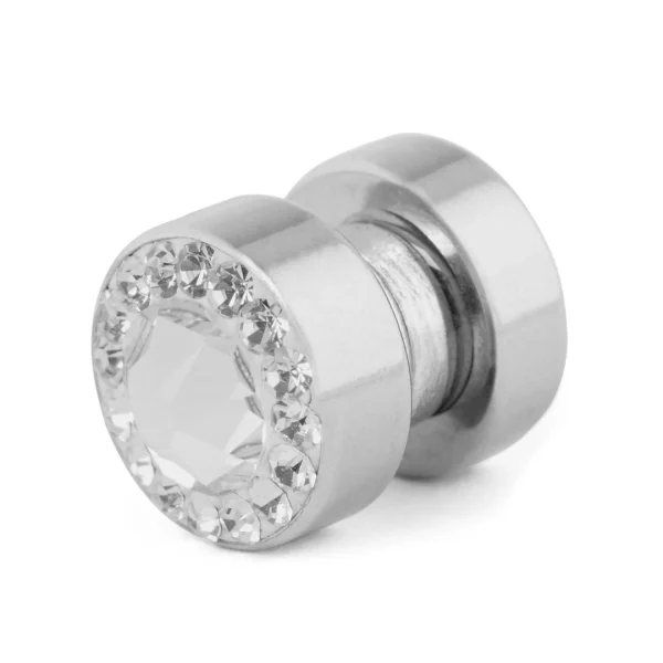 Fort Tempus Boucle D’oreille Magnétique à Cristaux Translucides – 6 Mm magasin en ligne france 1