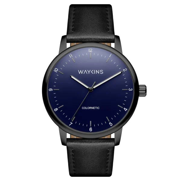 vente luxe pas cher Waykins Colornetic | Montre Noire De Couleur Changeante 1