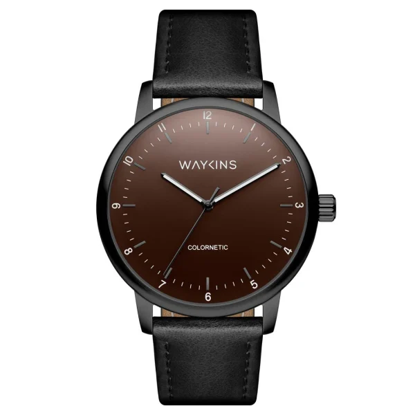 vente luxe pas cher Waykins Colornetic | Montre Noire De Couleur Changeante 7
