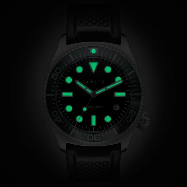 soldes en ligne Fawler Alon | Montre De Plongée Grise En Acier Inoxydable 3