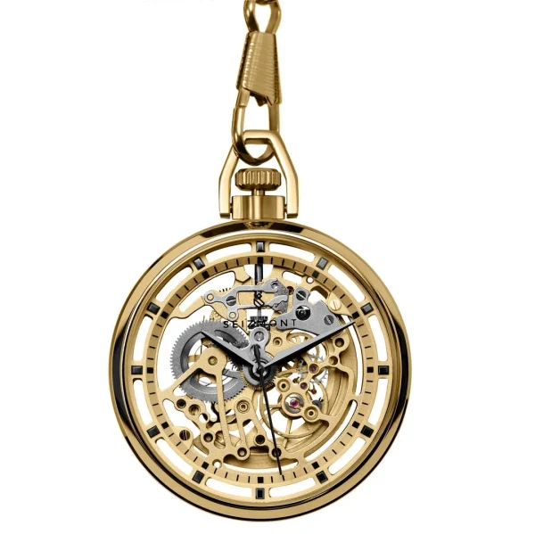REMISE Seizmont Montre De Poche Squelette Mécanique Sigfred Agito 1