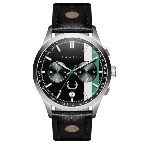 officiel Fawler Monterey | Montre De Course Blanche Et Verte 3
