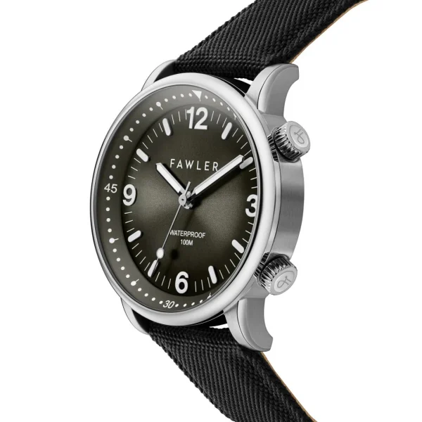 soldes luxe Fawler Acero | Montre De Plongée En Acier Inoxydable Argenté Et Gris 4